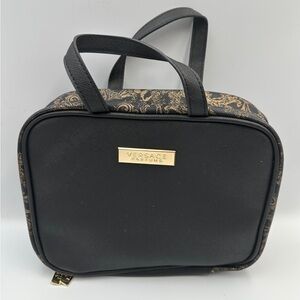 Versace Parfums Black Gold Baroque Cosmetic Case Toiletry Bag Travel Bag